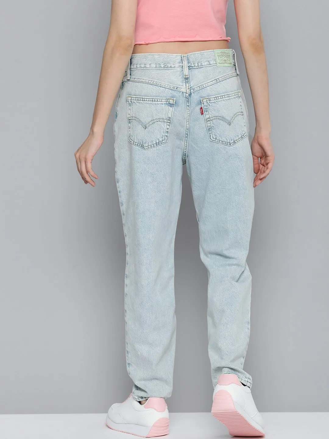 Women's 80s Mom Blue Loose Fit High Rise Jeans All Purpose