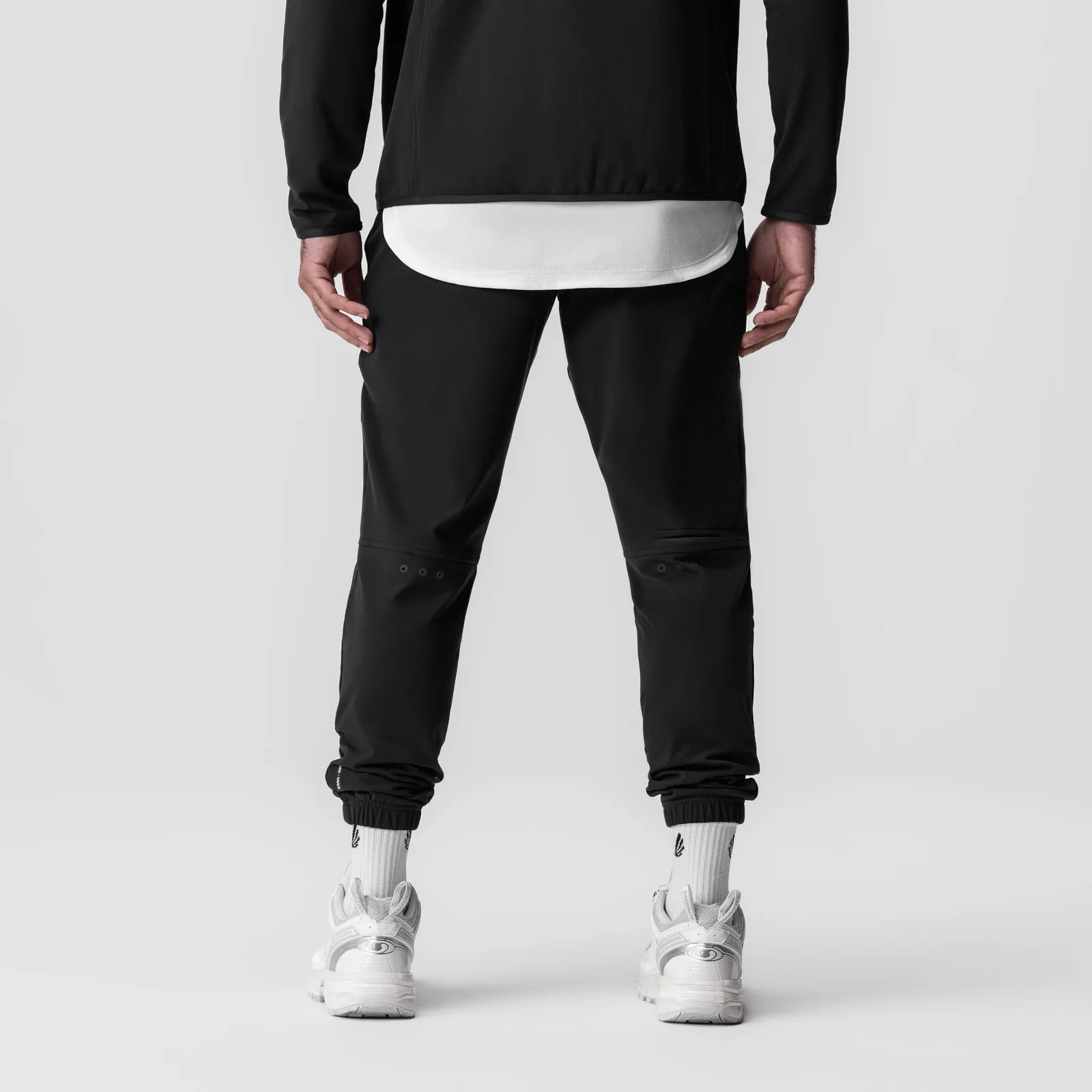 0955. Performance Fleece Jogger - Black Anti Snag Threading