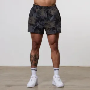 AdjustableDrawstring Vanquish Utility Brown Camo 4" Shorts