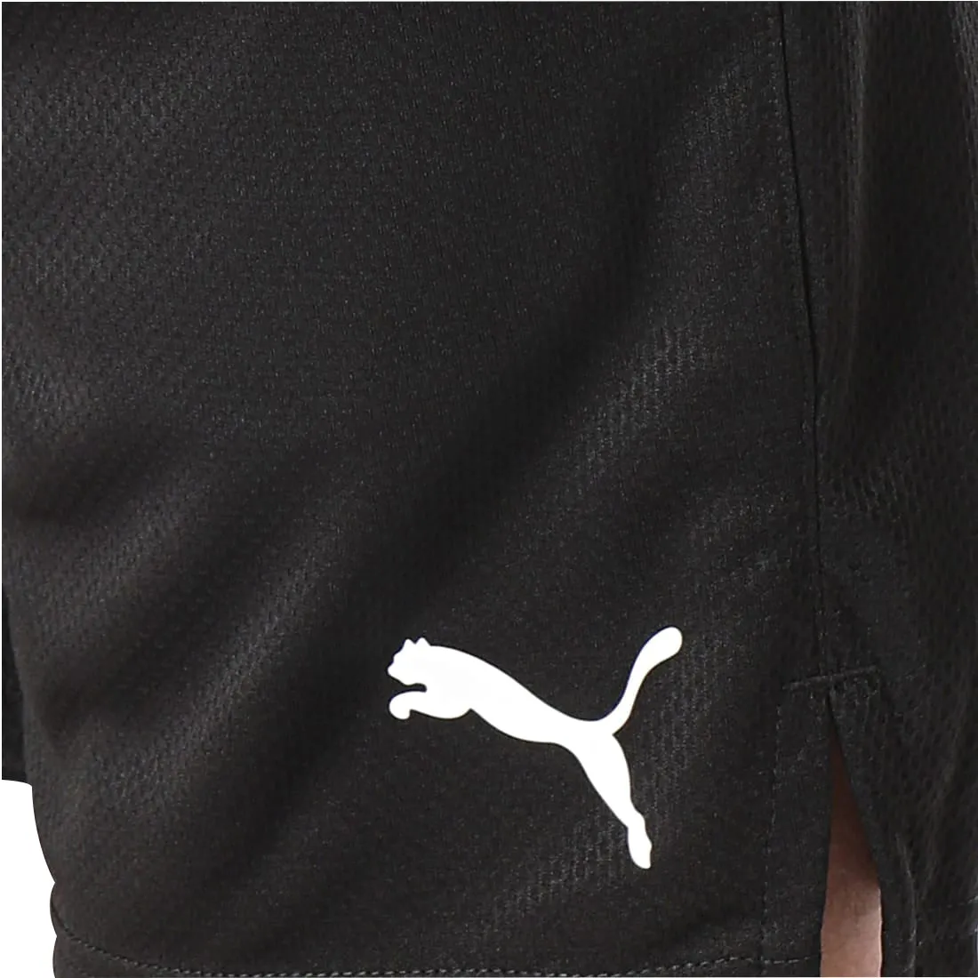 Non Irritating Seams Puma Ultrabreathe Stretch 7 Inch Mens Training Shorts - Black