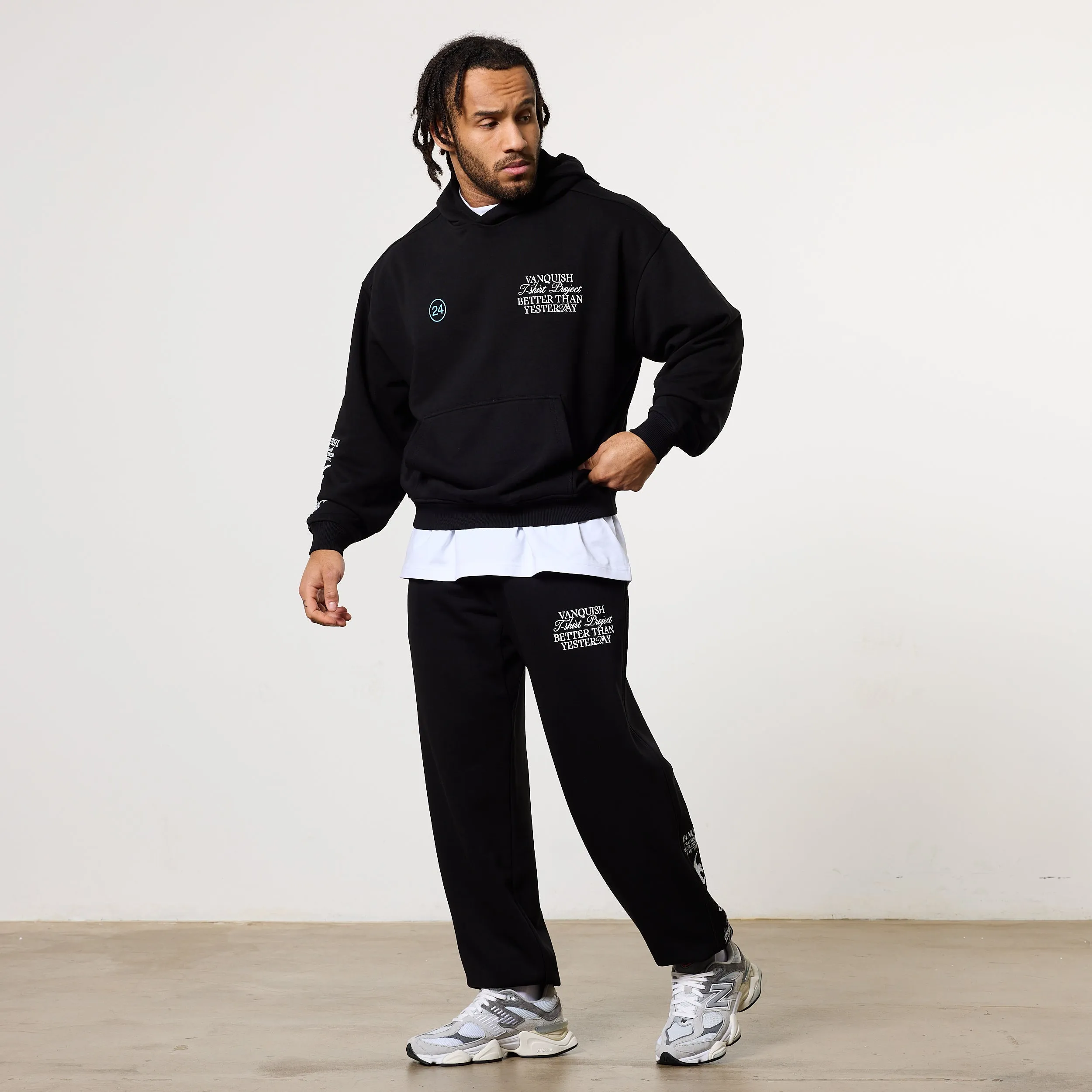 Vanquish TSP 2024 Collective Black Oversized Hoodie Snowboarding wear