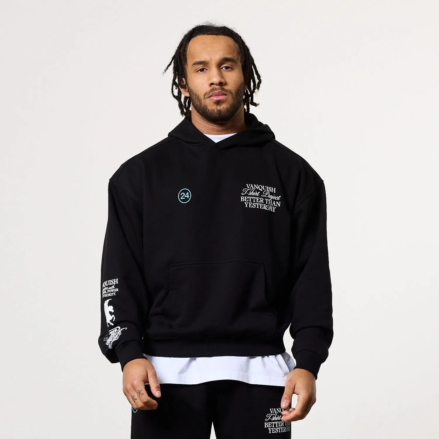 Smooth Zipper Glide Sport Mode Vanquish TSP 2024 Collective Black Oversized Hoodie