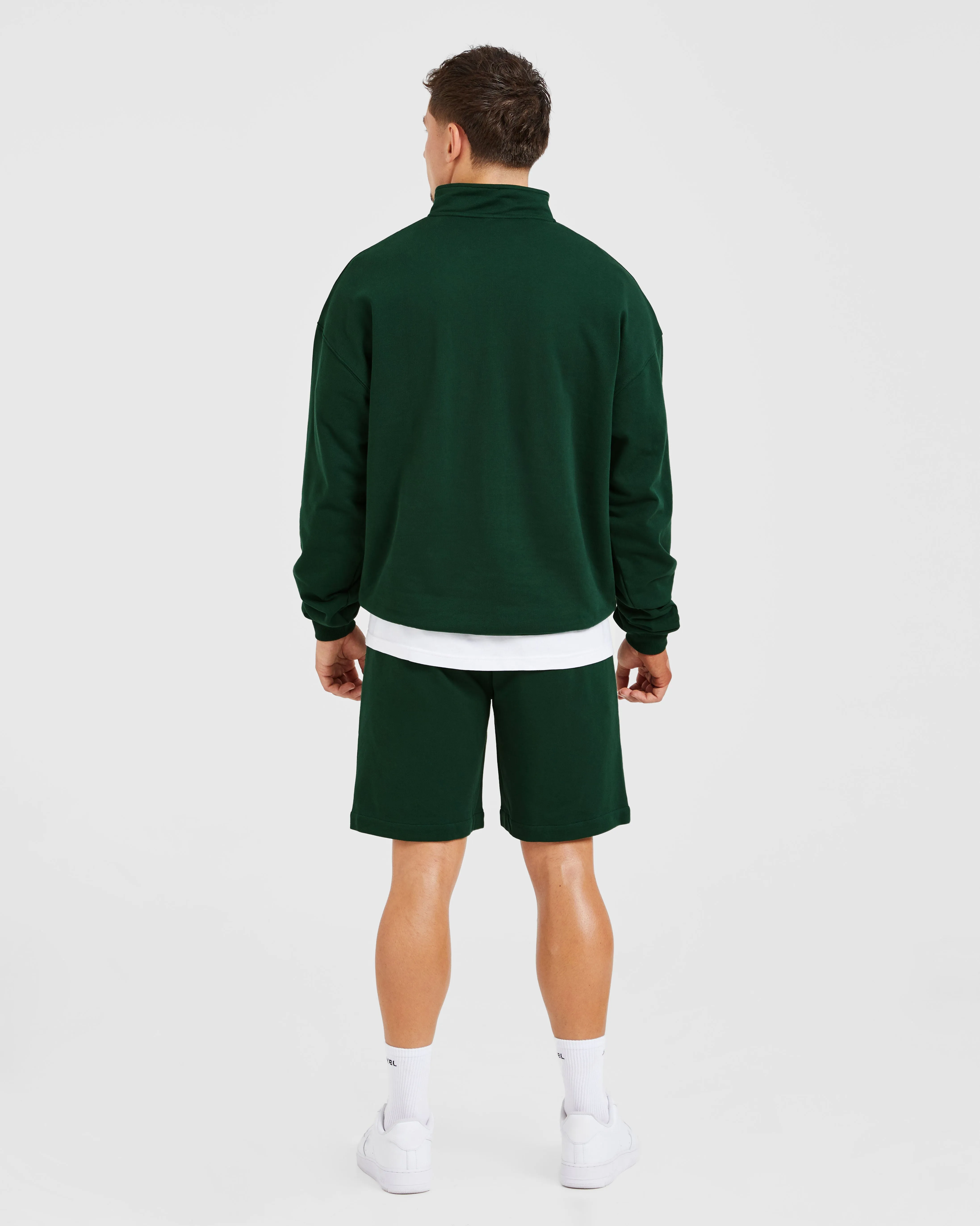 Rebound 1/4 Zip Pullover - Forest Green Street Edge