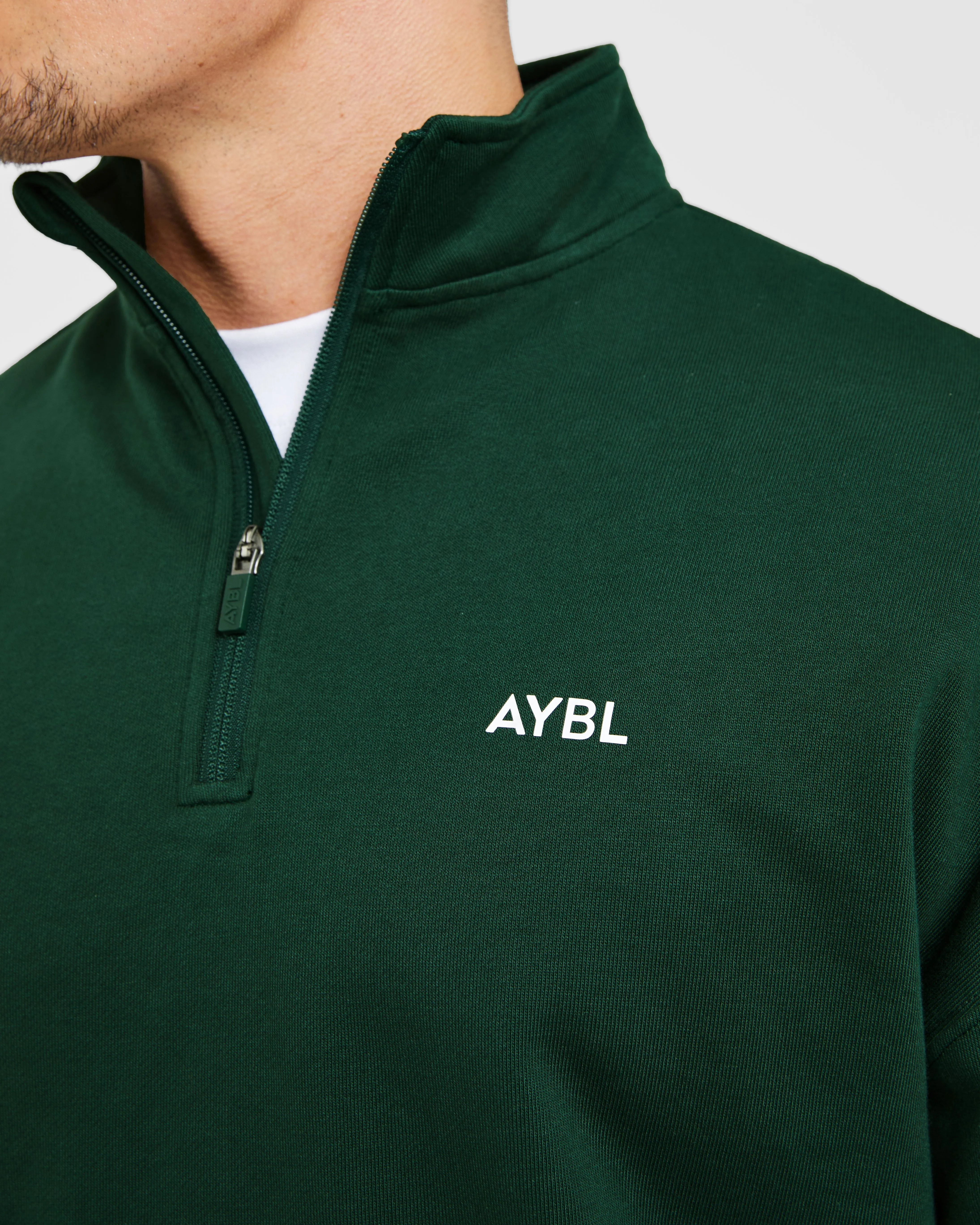 Rebound 1/4 Zip Pullover - Forest Green Stylish Apparel