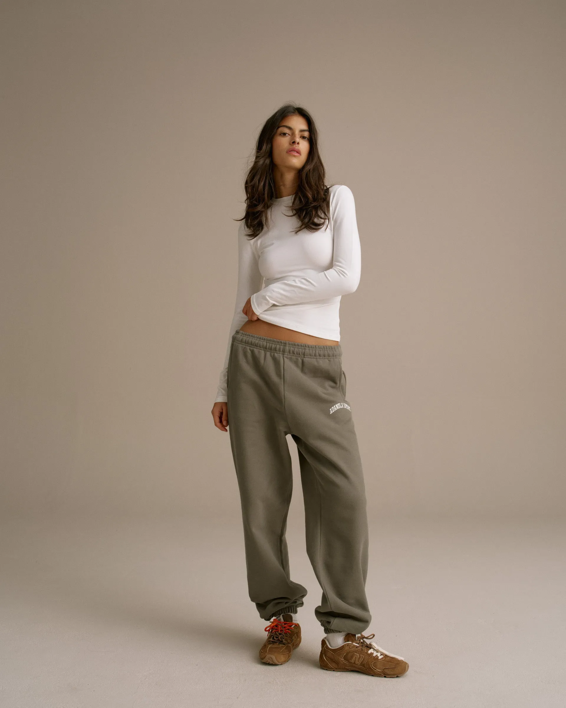 Durable Stitching Heat Dissipating AS Sweatpants - Olive Green