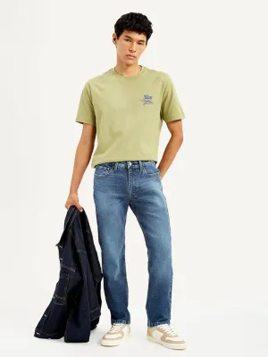 Men's 511 Blue Slim Fit Mid Rise Jeans Eco Friendly Lightweight Modern Flexible Style