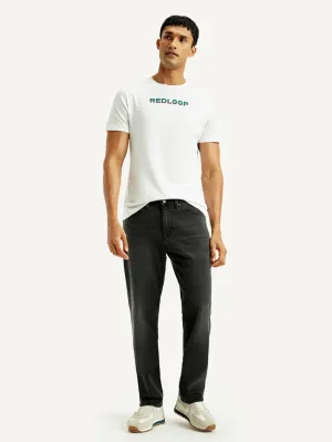 Style Daily Men's Redloop 541 Black Athletic Tapered Fit Mid Rise Jeans