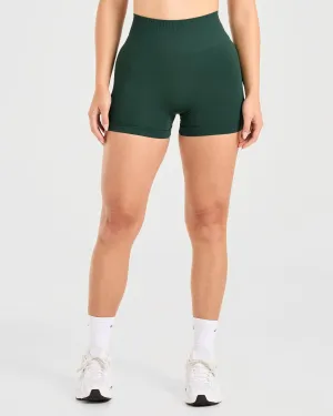 All-day Comfort Power Seamless Shorts - Evergreen Glide On Mobility Cut