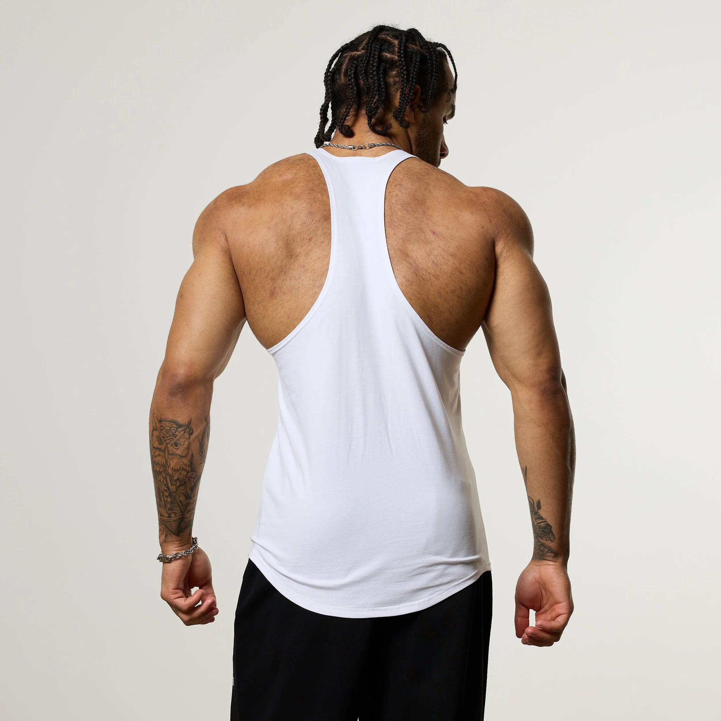 Vanquish Essential V2 White Stringer Vest Travel Style