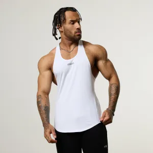 Vanquish Essential V2 White Stringer Vest Urban Casual Look Moisture wicking