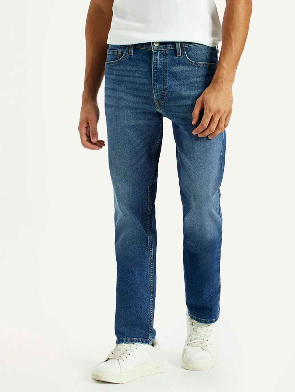 Men's 513 Indigo Slim Straight Fit Mid Rise Jeans Perfect for All Weekend Style