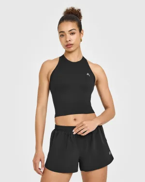 Max Flow Go To Seamless Fitted Mid Vest | Black DurableReinforcedElbow