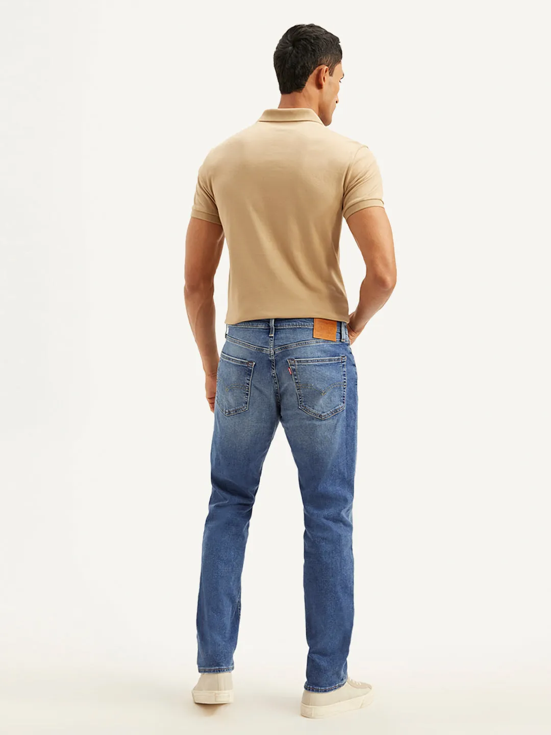 Men's 541 Blue Athletic Tapered Fit Mid Rise Jeans Streetwear Fan Night Out Stylish Vibrant
