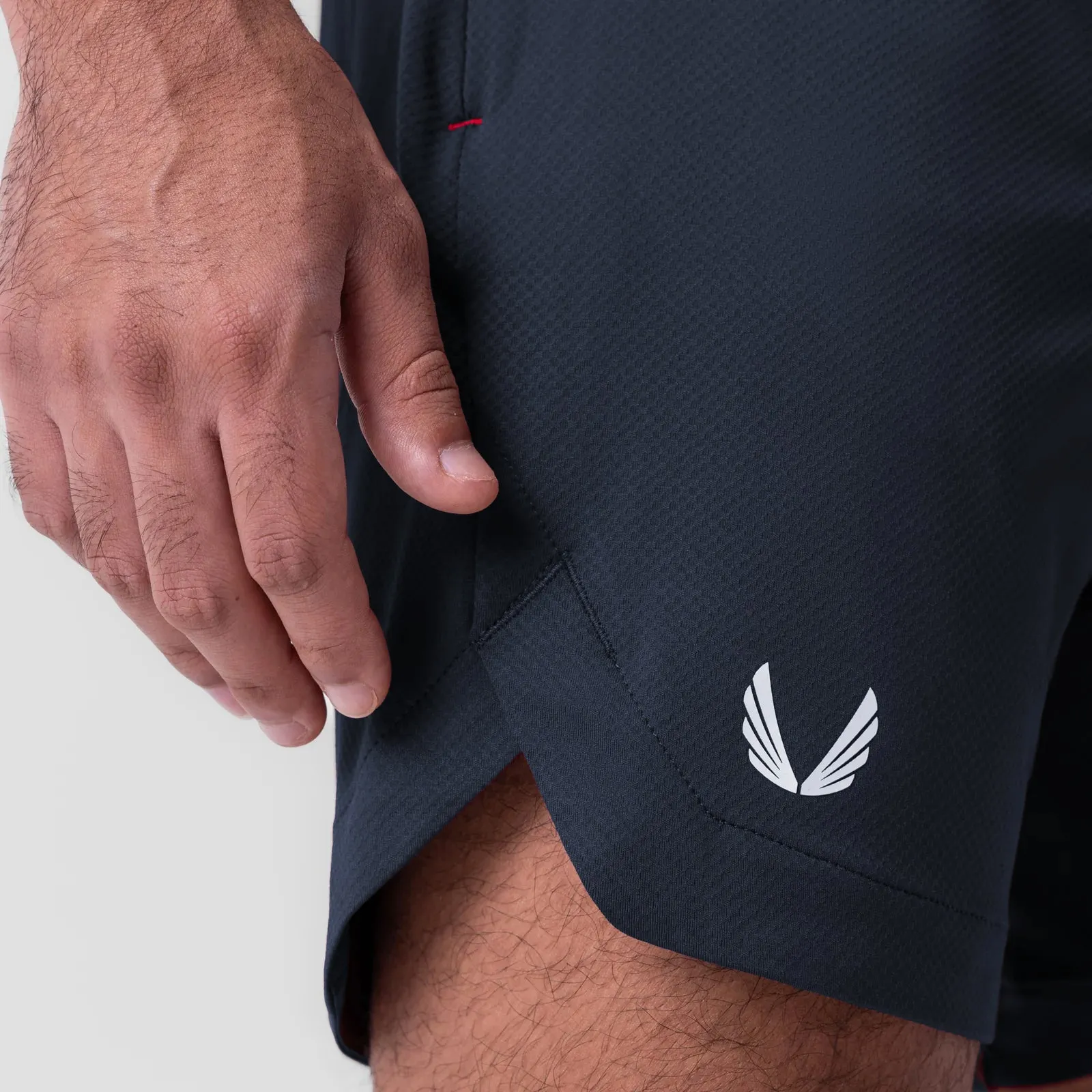 stripe design 0994. AeroSilver? 7" Linerless Short - Navy