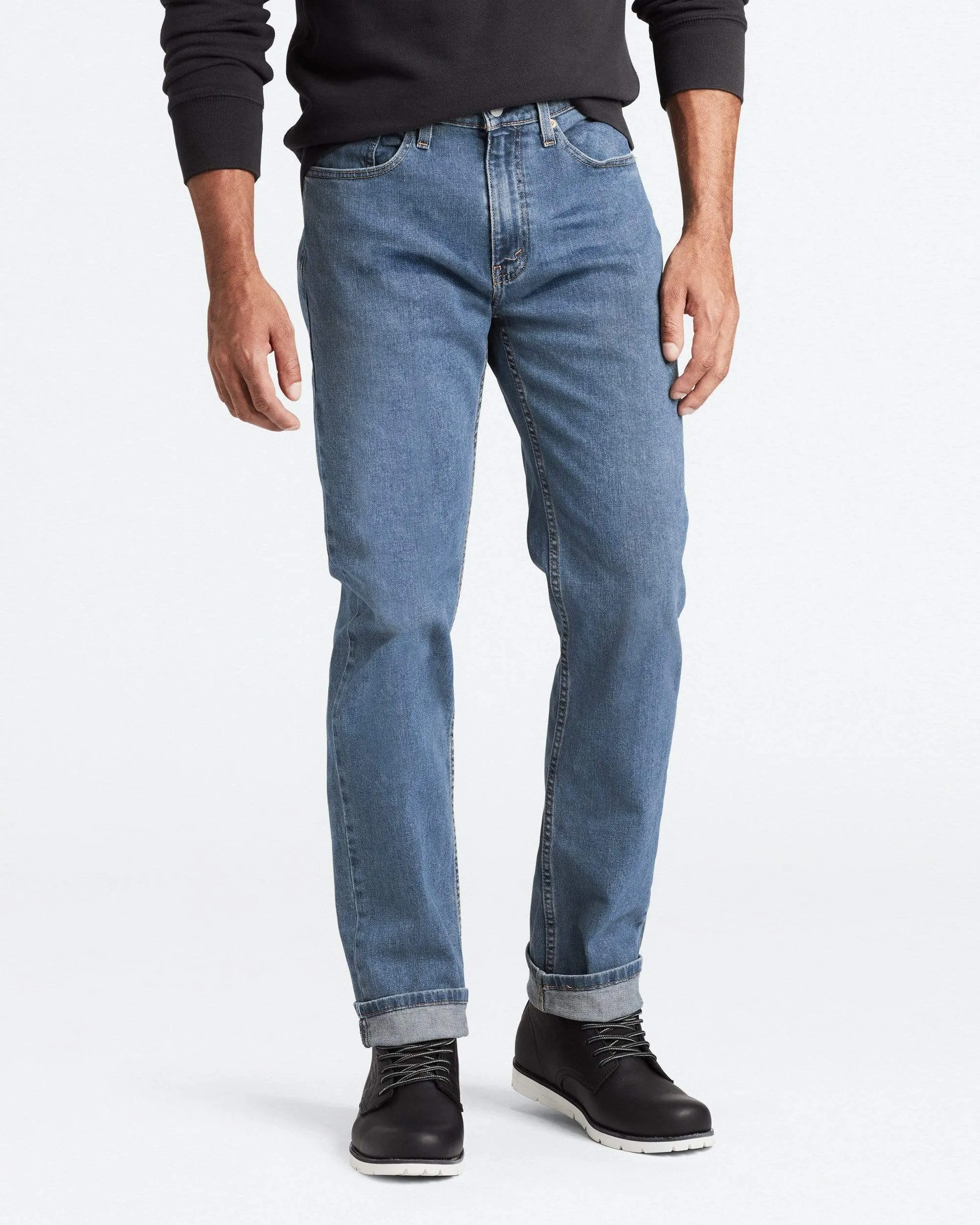 Levi's? 514 Relaxed Straight Mens Jeans - Stonewash Stretch T2 Cool And Clean Easy Fashion