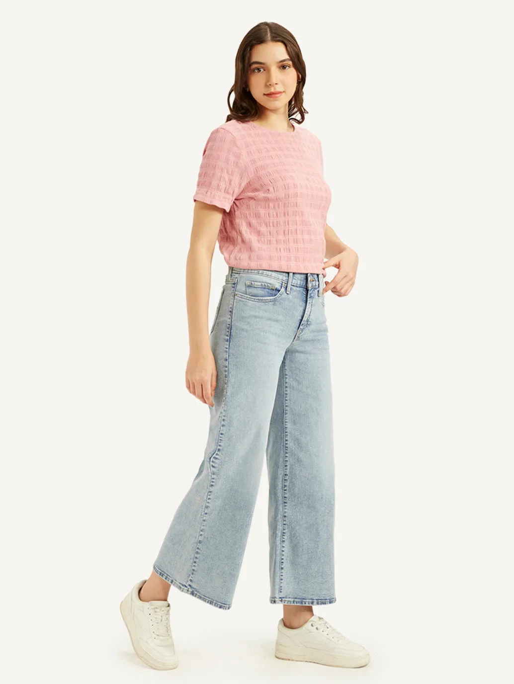 Women's 318 Blue Flared Fit Mid Rise Jeans Stretch Holiday Vibes Streetwear Fan Unisex Wear Classic Professional Wear