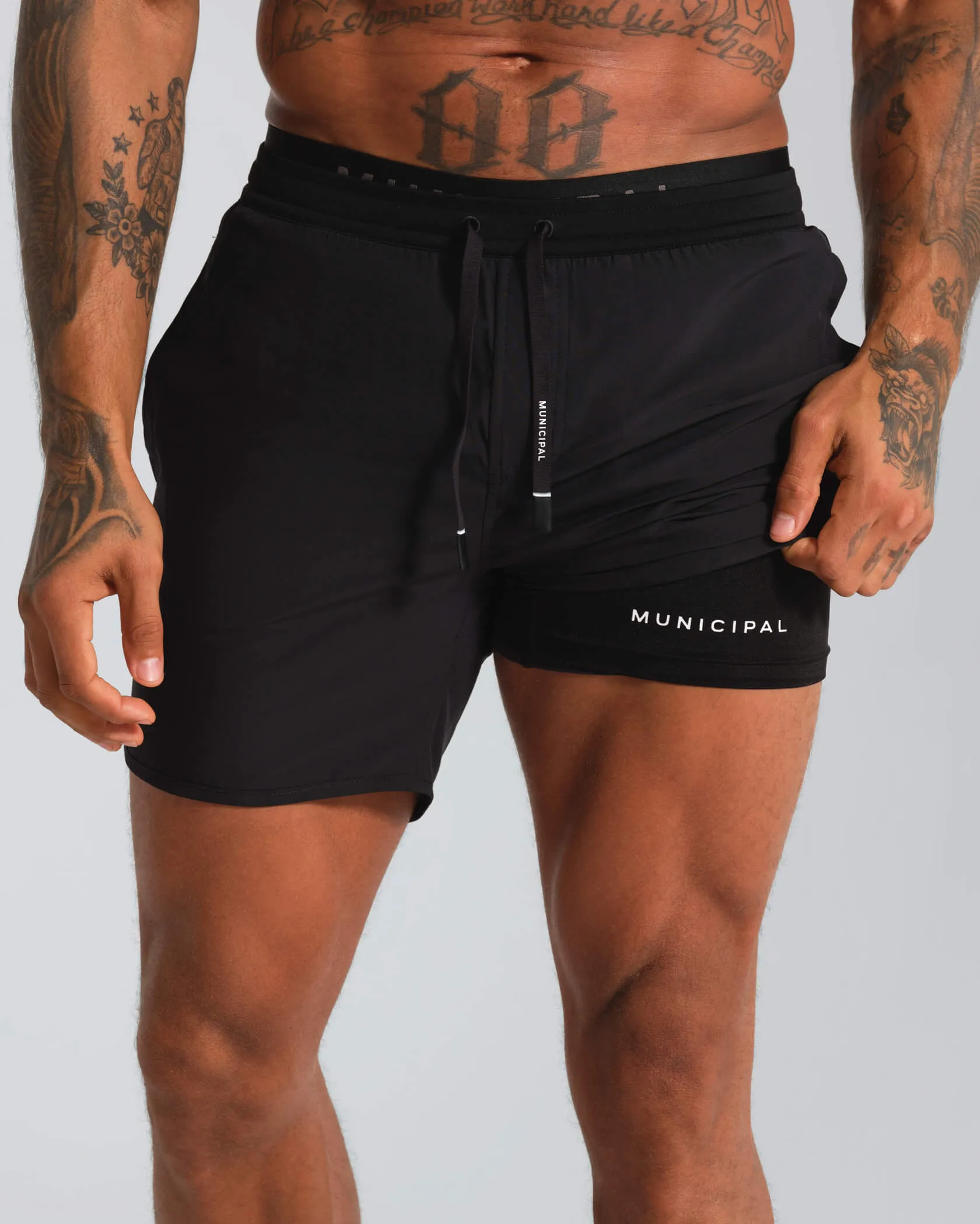 Sleek Cut Compression Fit Daybreak Lined 5" Shorts