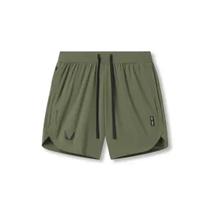 0823. Tetra-Lite? 7" Linerless Short - Olive "Wings" Tennis shorts mesh ventilation