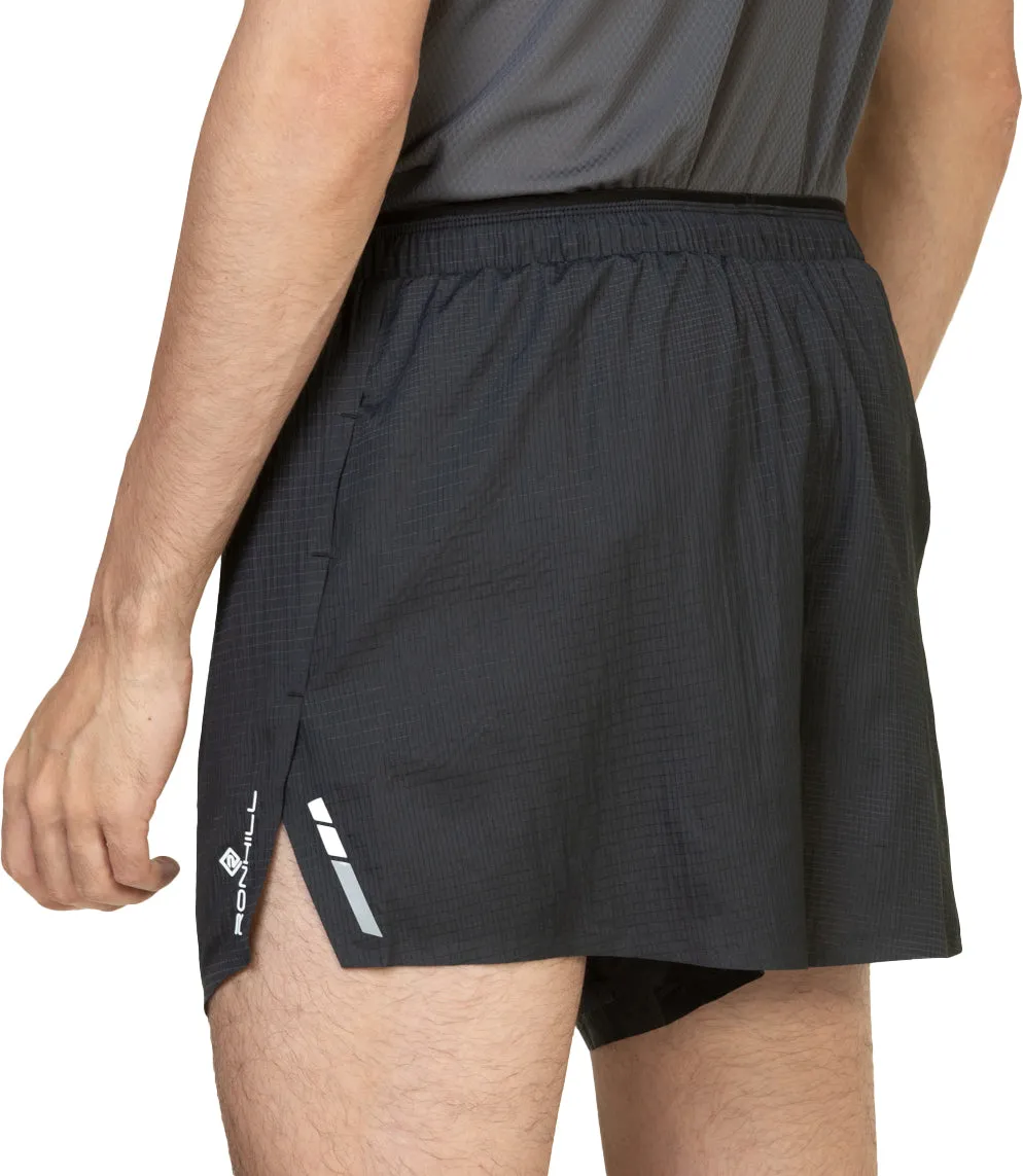 Ronhill Tech Race 5 Inch Mens Running Shorts - Black Animal Print City Shorts