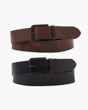 Levi's? Reversible Leather Core Metal Belt - Black / Brown Easy Pairing