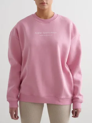 Bold colors Desert Rose Serif Sweatshirt