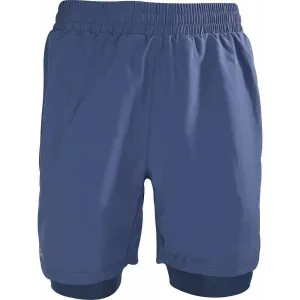 LightweightFabric Comfort Fit More Mile Core 2 In 1 Mens Running Shorts - Blue