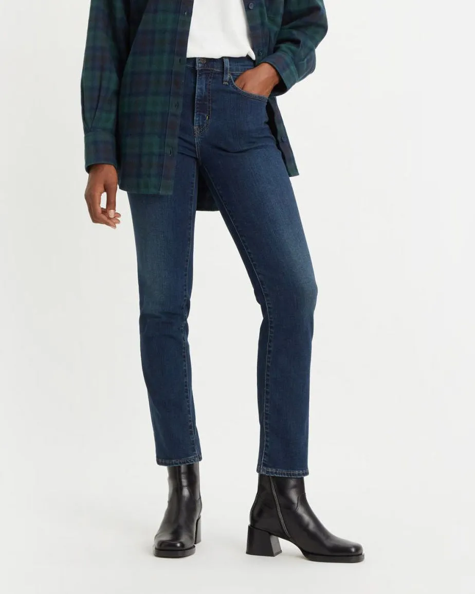 Breathable Lining System Levi's? Womens 724 High Rise Straight Leg Jeans - Blue Swell