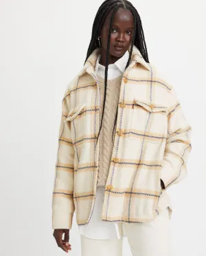 Standard Piece Levi's? Womens Lola Shacket - Etta Plaid Almond Buff