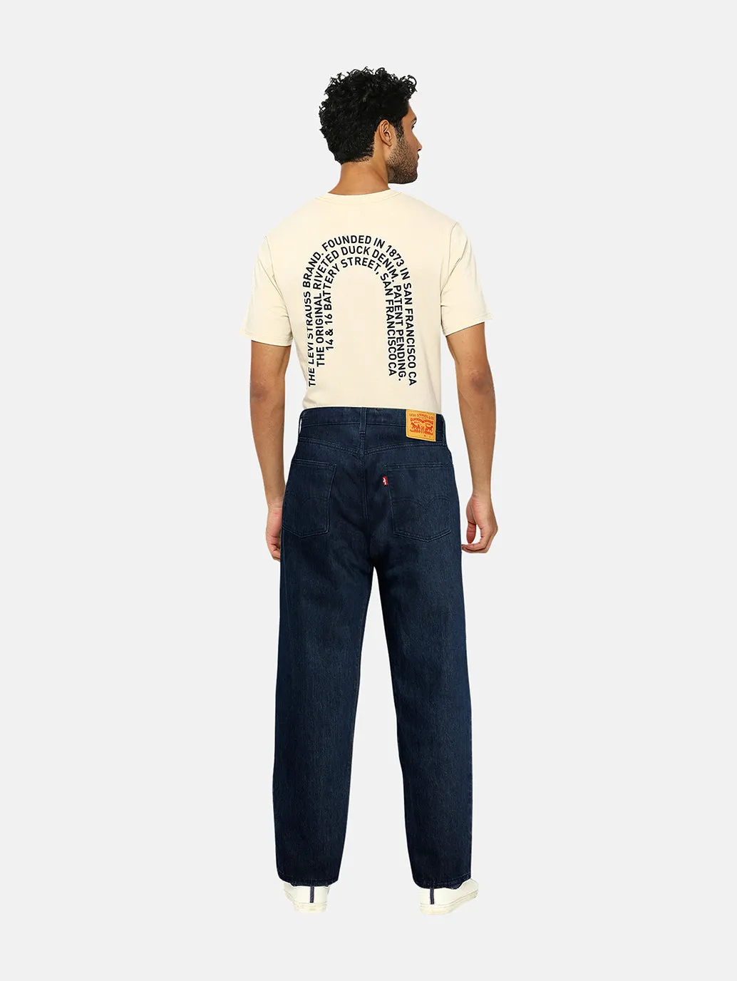 Men's 578 Indigo Loose Fit Mid Rise Jeans All Day Comfort Design Seasonless wear