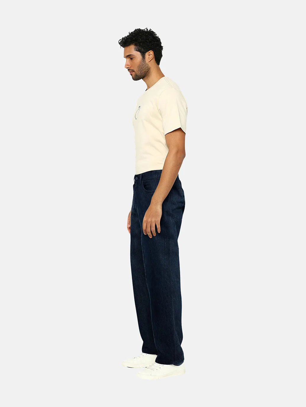 Men's 578 Indigo Loose Fit Mid Rise Jeans Timeless Outfit Low Effort