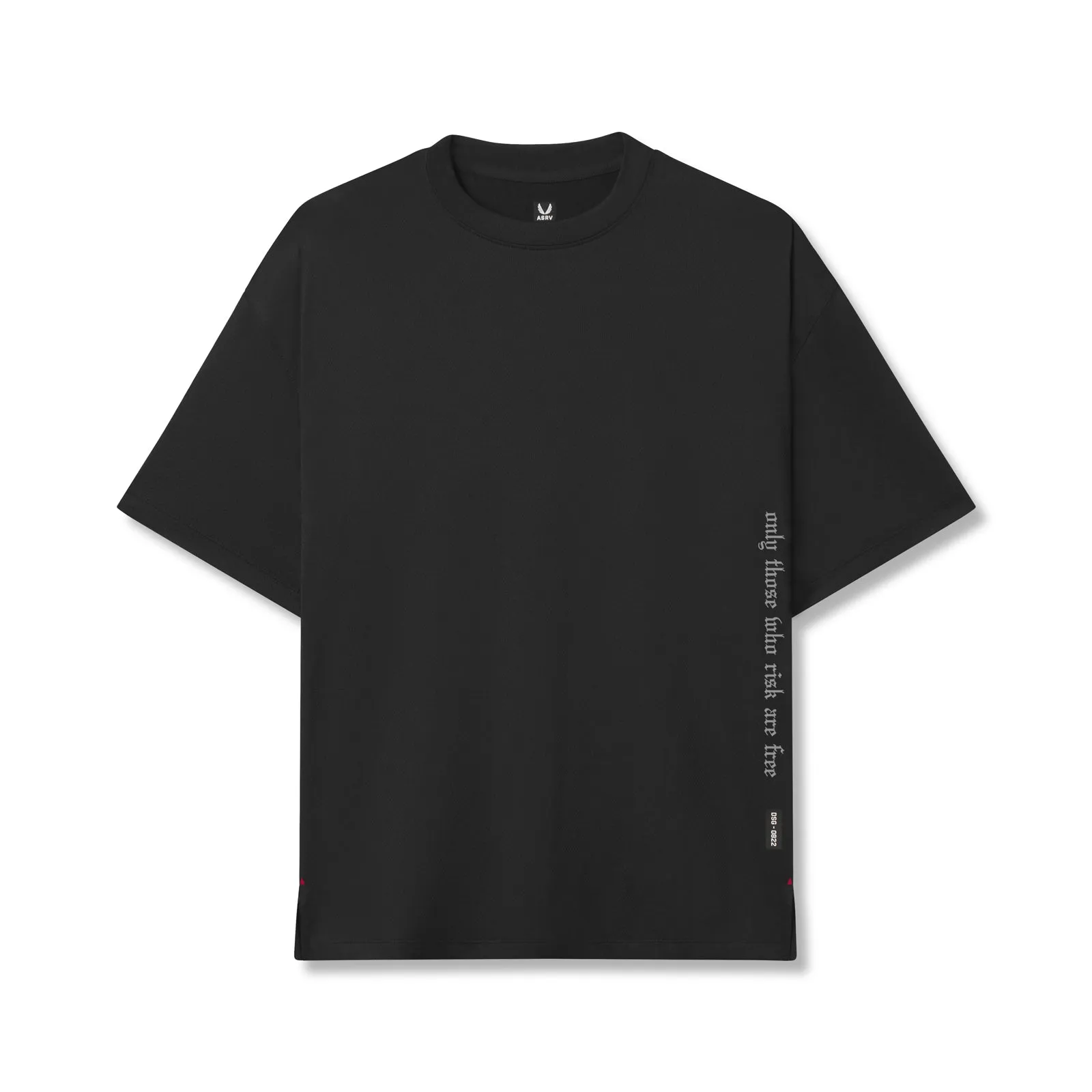 Garment Dyed Technique Sleeveless freedom 0822. AeroSilver? Oversized Tee - Black "OTWR"