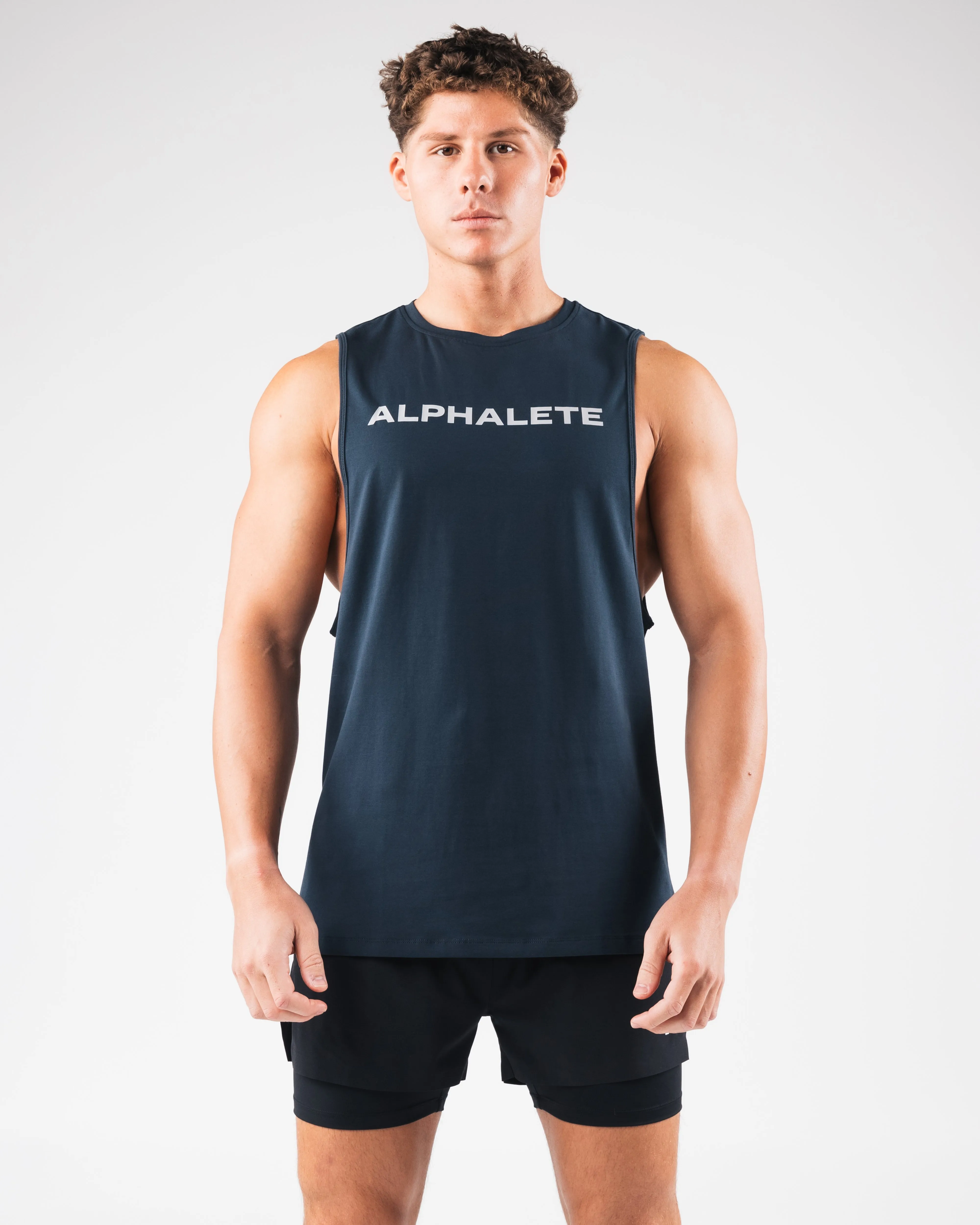 Drop Shoulder modular Core Cutoff - Deep Navy