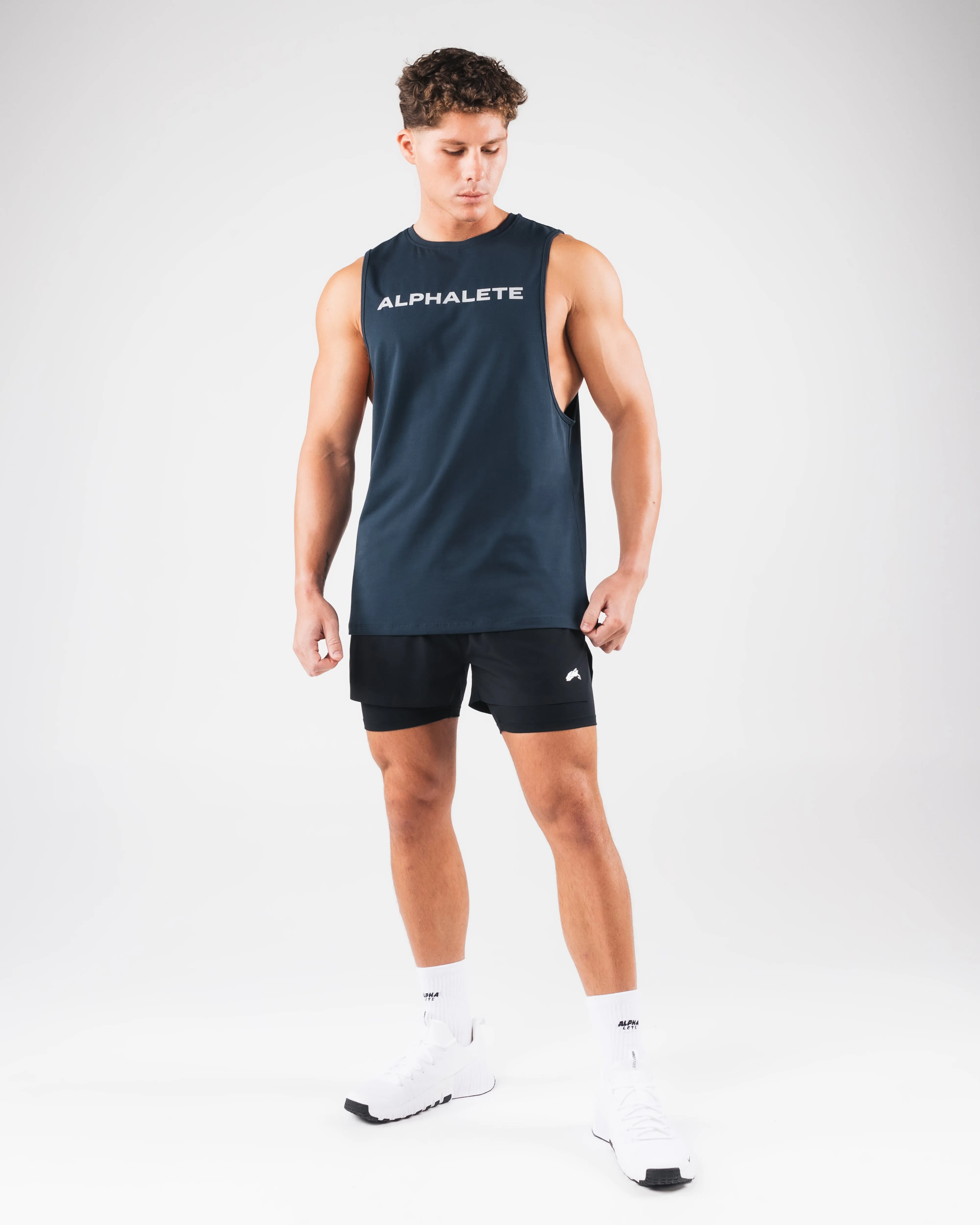 Core Cutoff - Deep Navy Flexible Ribbing