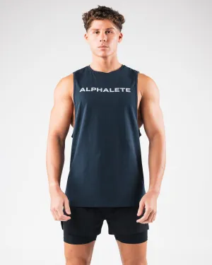 Drop Shoulder modular Core Cutoff - Deep Navy