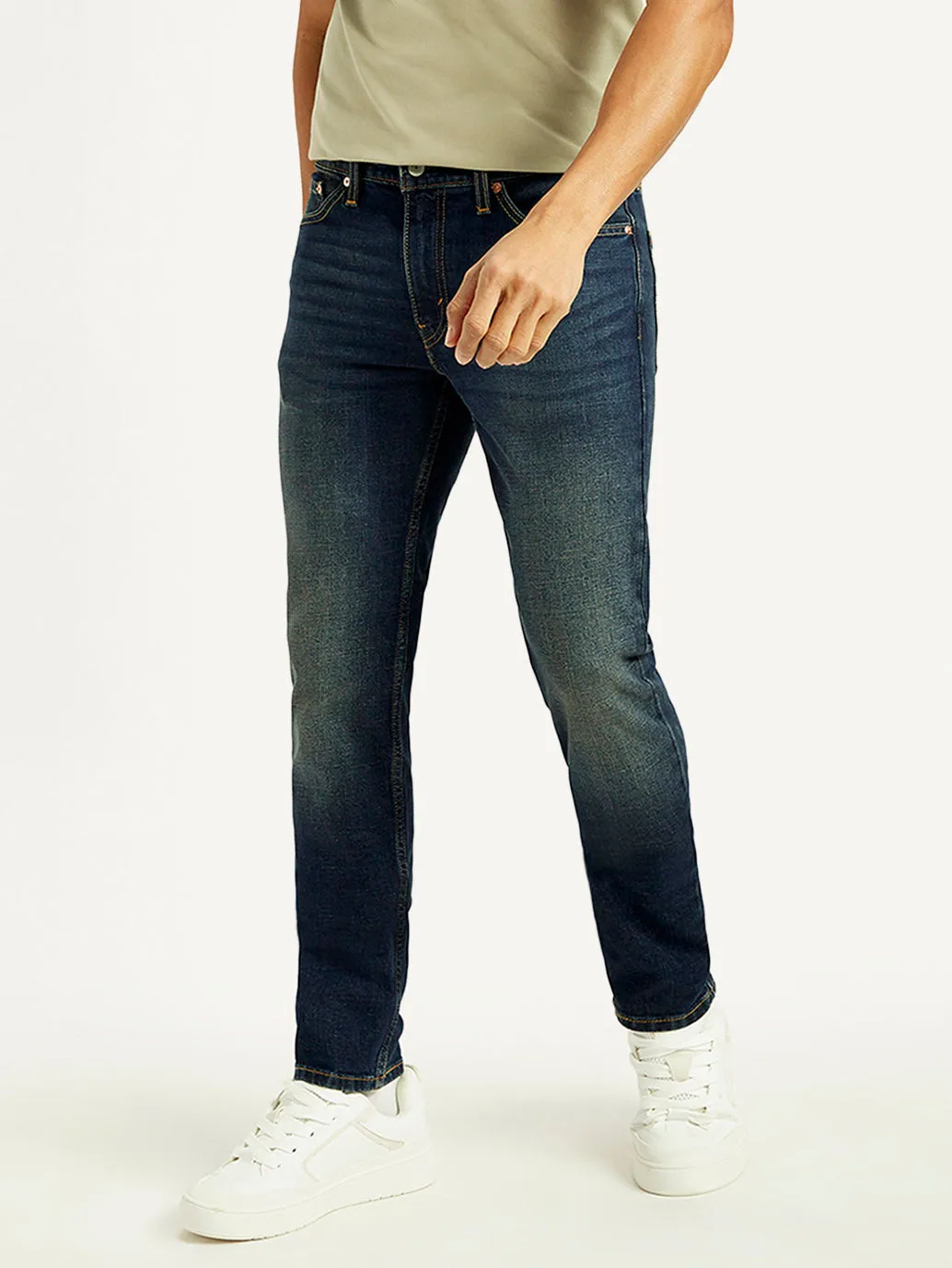 Ready to Wear Neutral Fit Piece Men's 511 Dark Blue Slim Fit Mid Rise Jeans