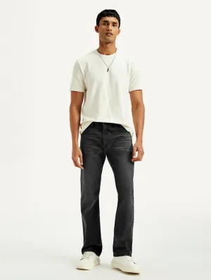 Colorfast Dyeing Method Men's 517 Charcoal Grey Bootcut Fit Mid Rise Jeans