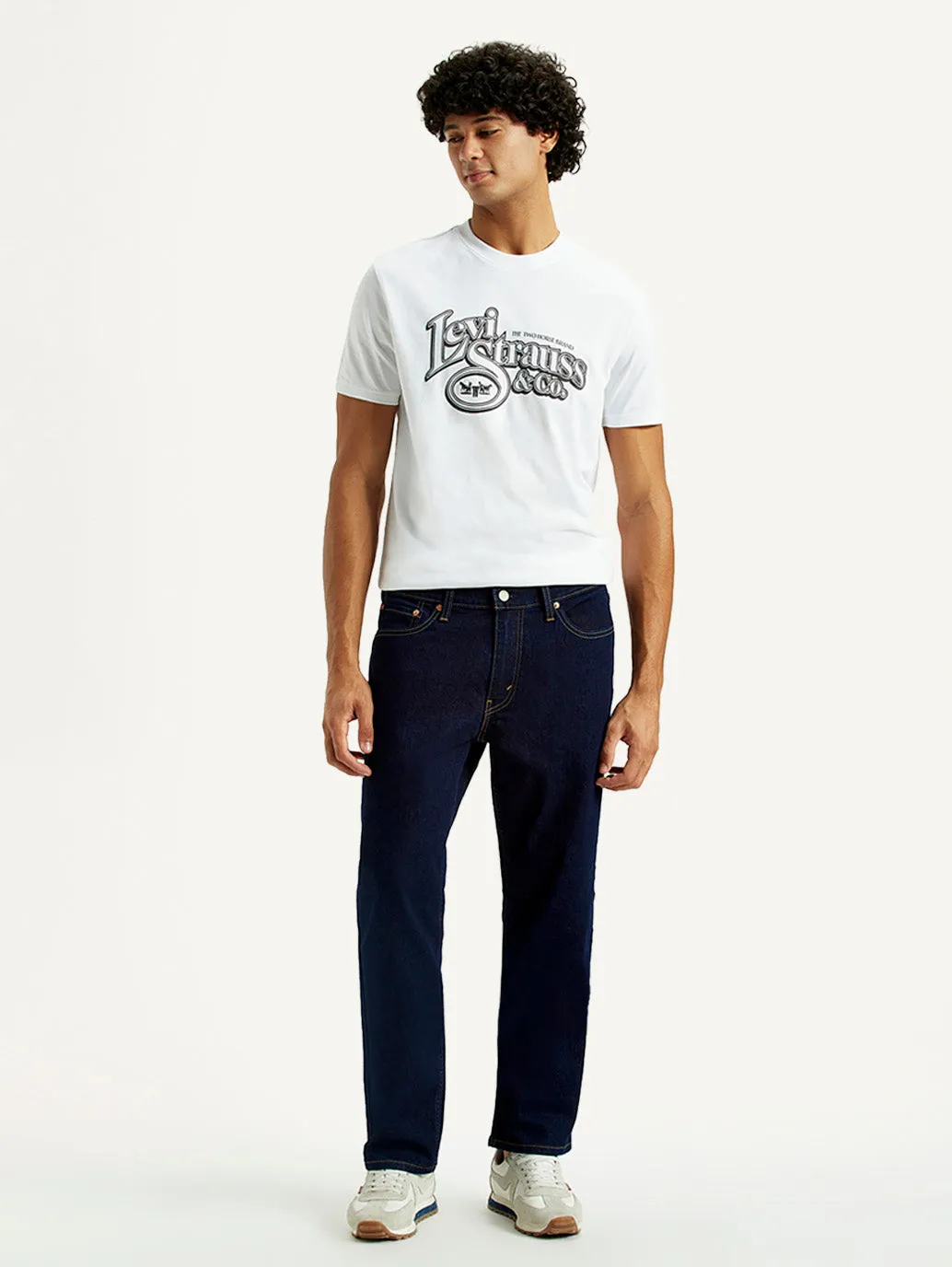 Smart Layer Men's 541 Navy Blue Athletic Tapered Fit Mid Rise Jeans