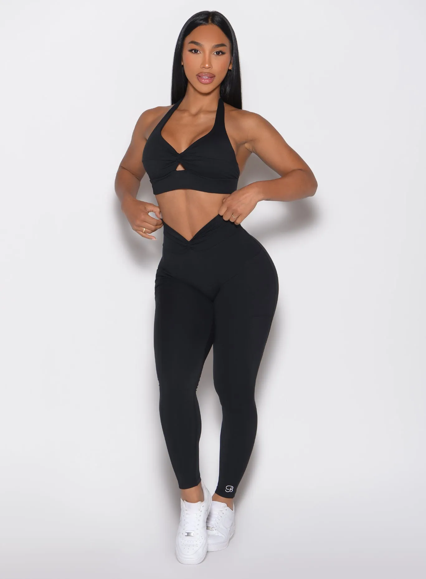 Sculpt Knot Leggings 4 Way Stretch Fabric