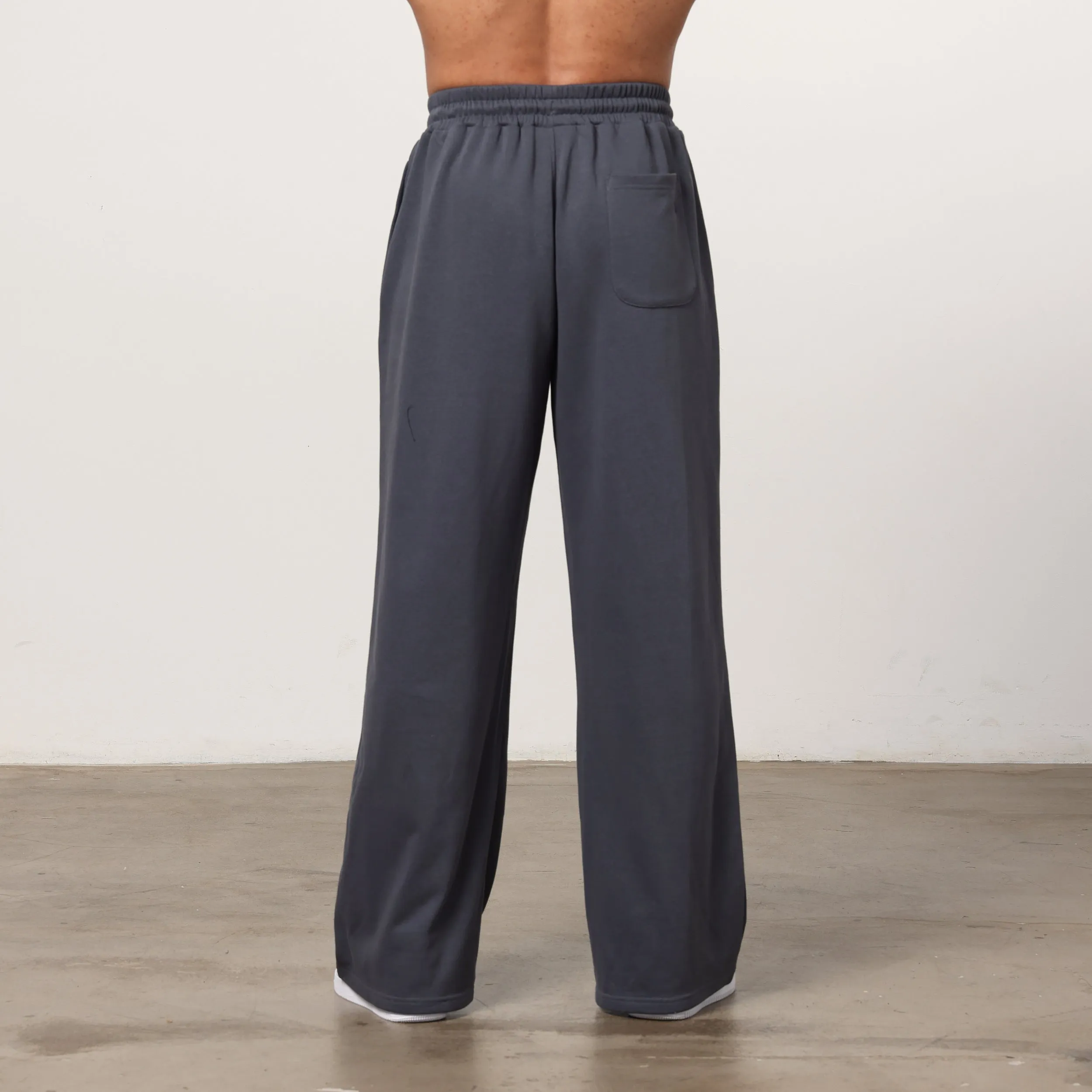 Vanquish Essential Denim Blue Straight Leg Sweatpants NonBindingWaistline