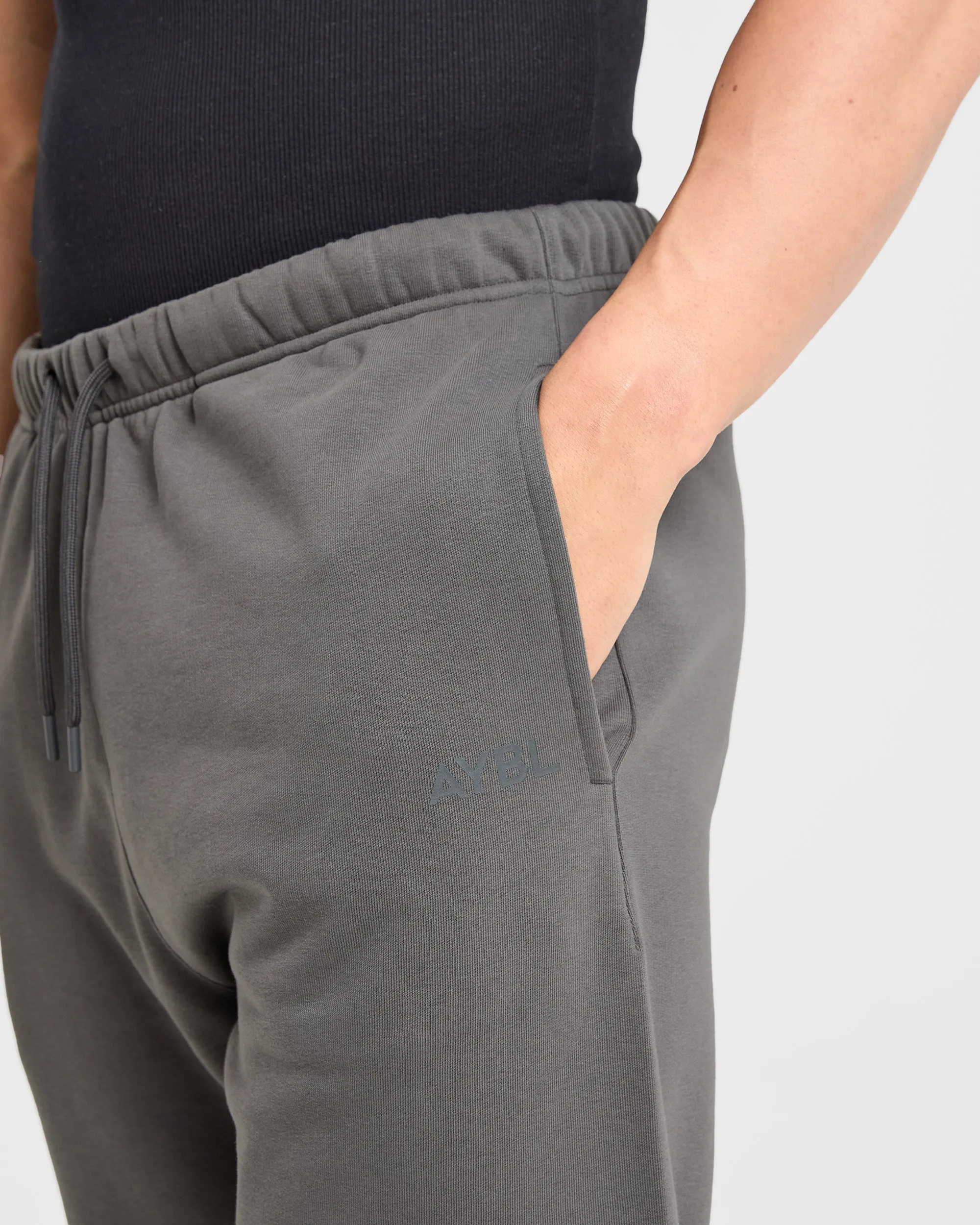 City Ready Workwear Craft Oversized Straight Leg Joggers - Charcoal