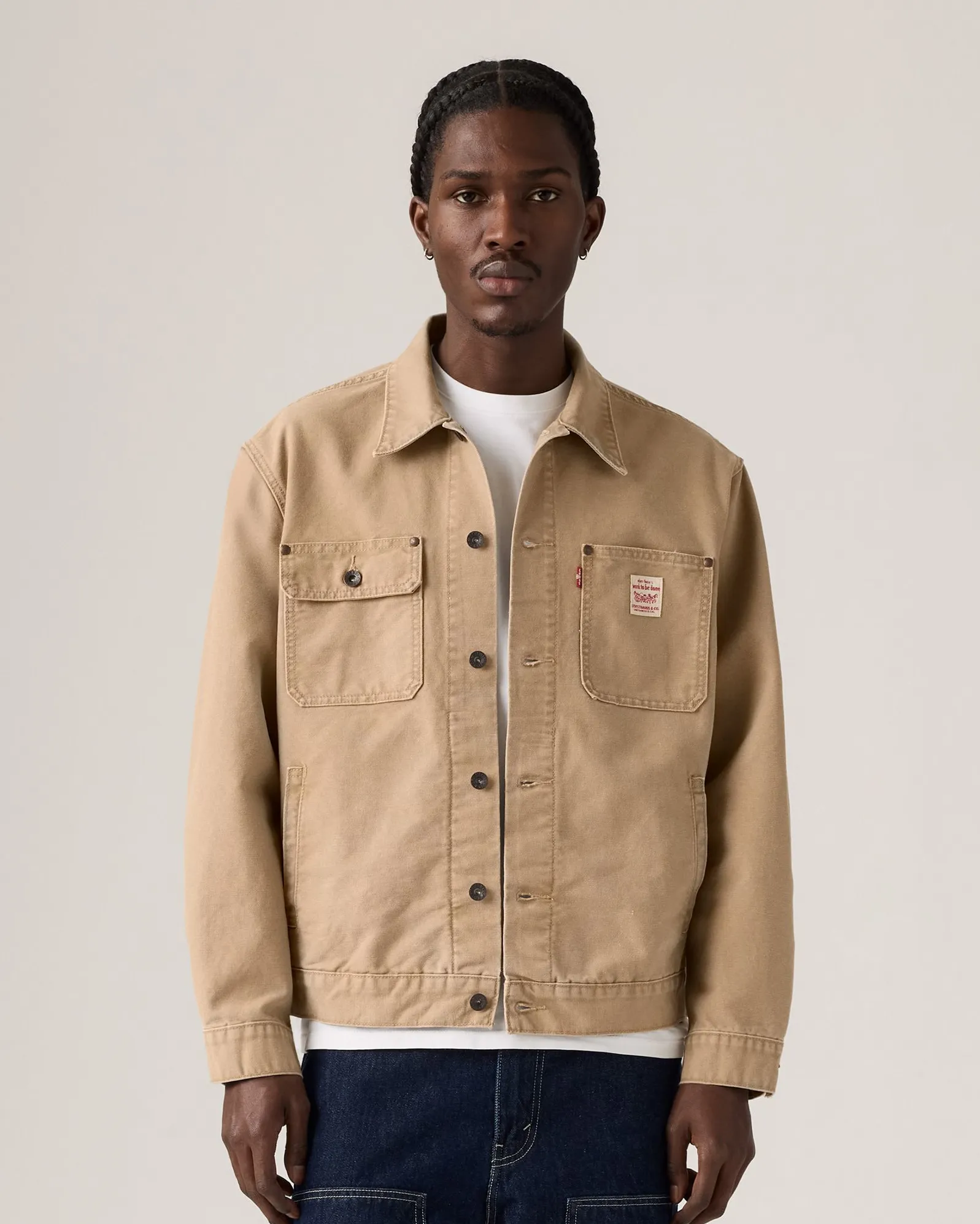 True Comfort Utility Basic Levi's? Workwear Sunrise Trucker Jacket - Tigers Eye