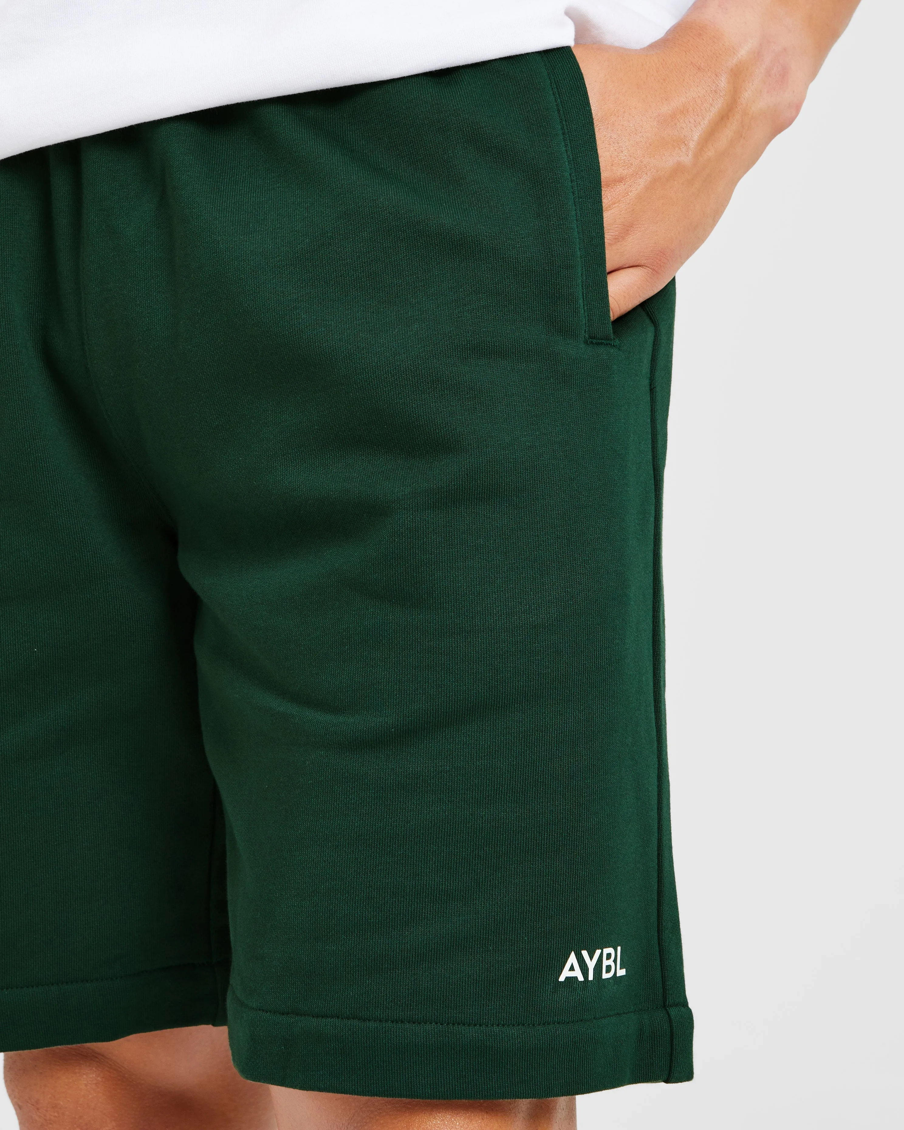 Anti Sag Technology Effortless Style Rebound Shorts - Forest Green