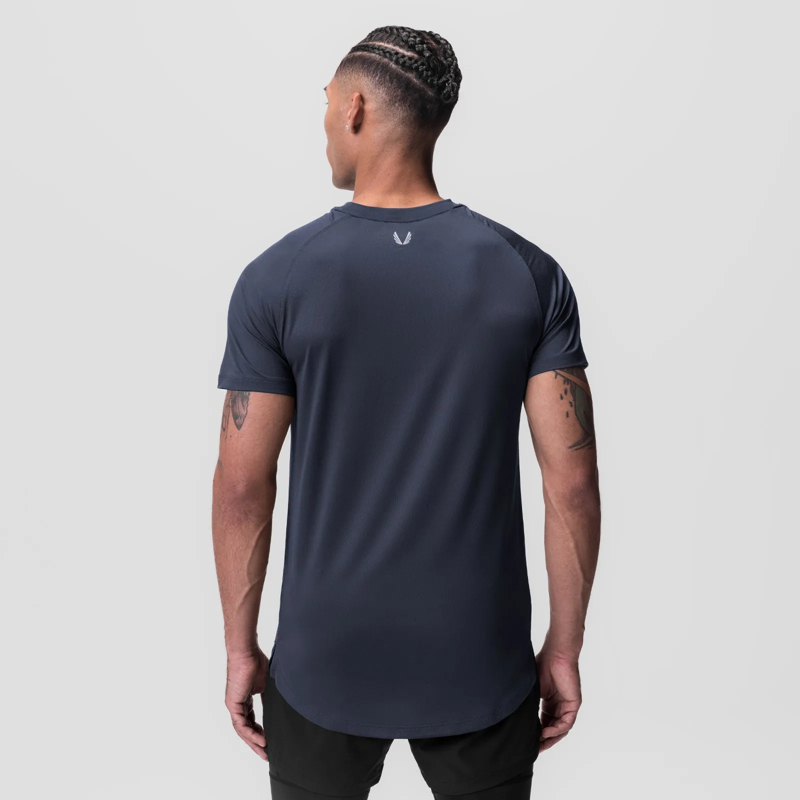 0660. AeroSilver? Established Tee - Navy Friction Free Inner Lining