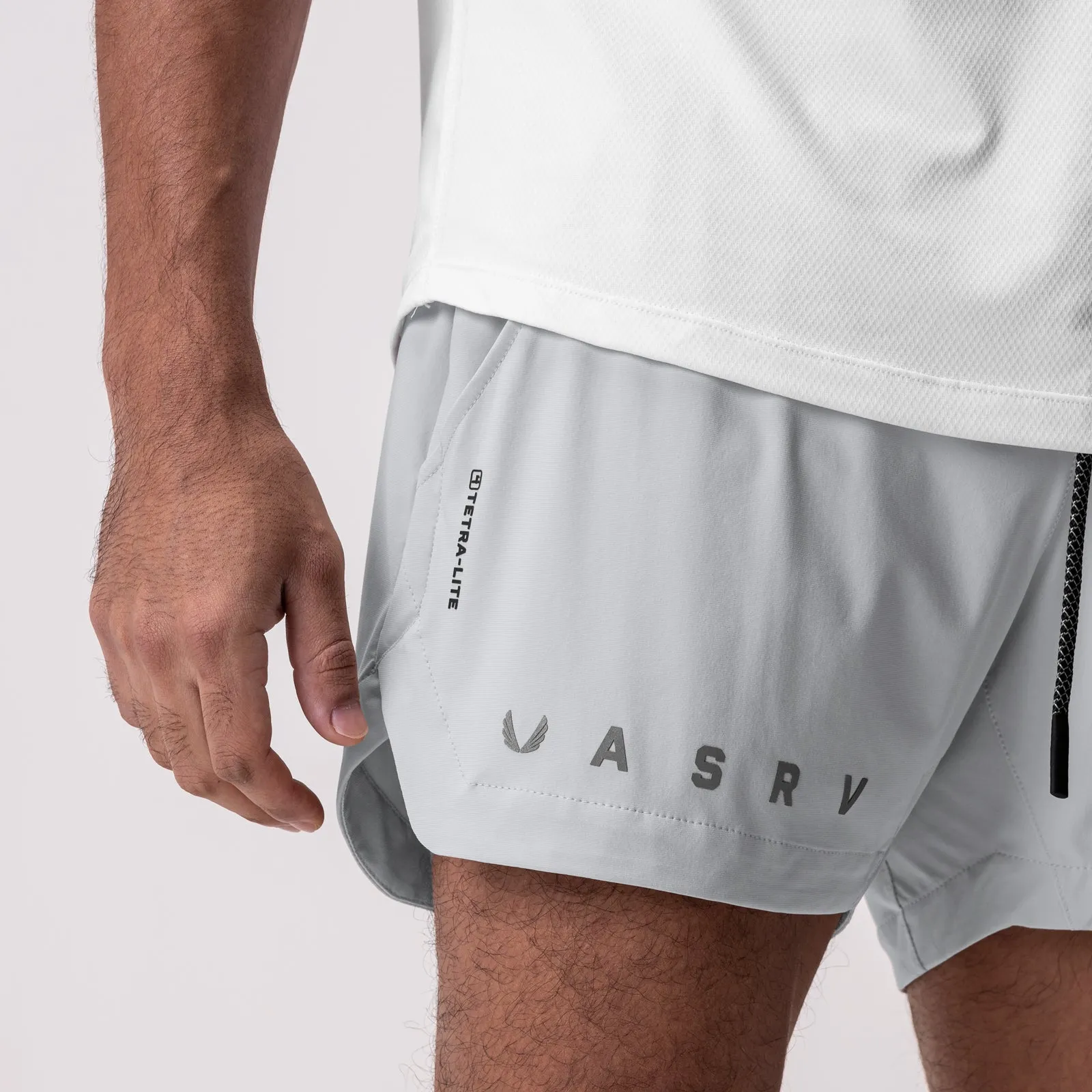 Daywear 0751. Tetra-Lite? 5" Linerless Short - Slate Grey "Reflective Classic"