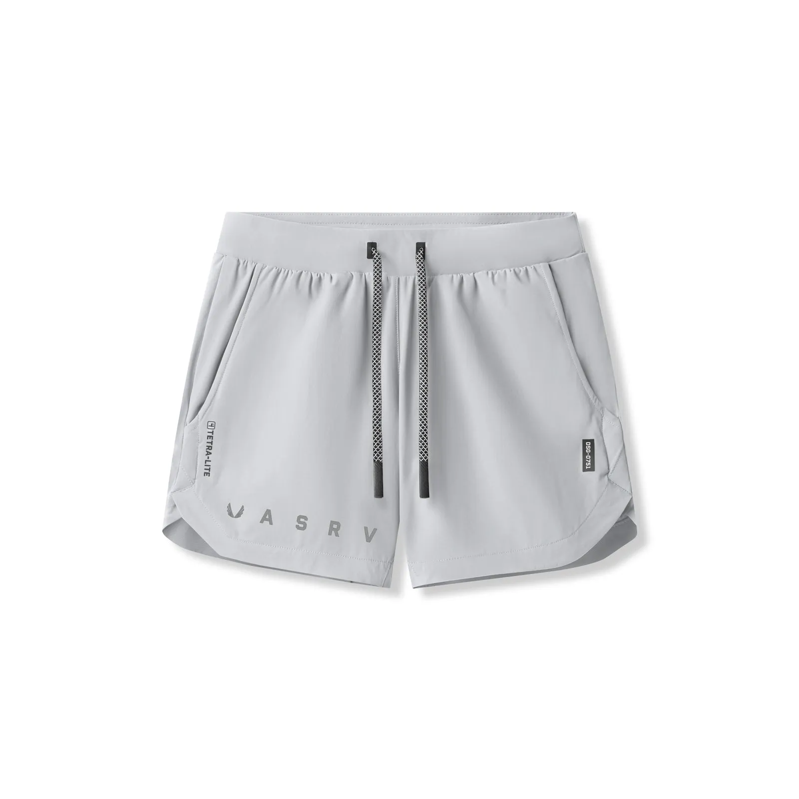 0751. Tetra-Lite? 5" Linerless Short - Slate Grey "Reflective Classic" Unisex Design
