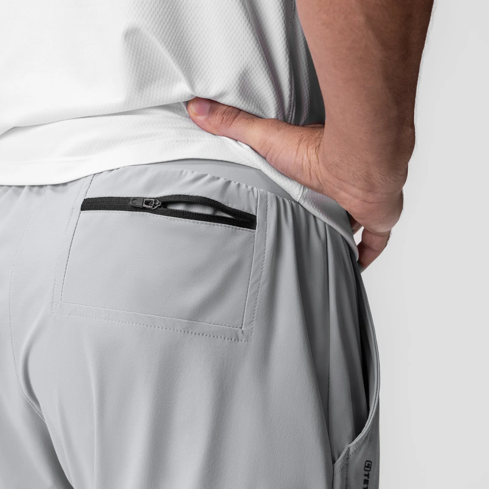 Playful Prints 0751. Tetra-Lite? 5" Linerless Short - Slate Grey "Reflective Classic"