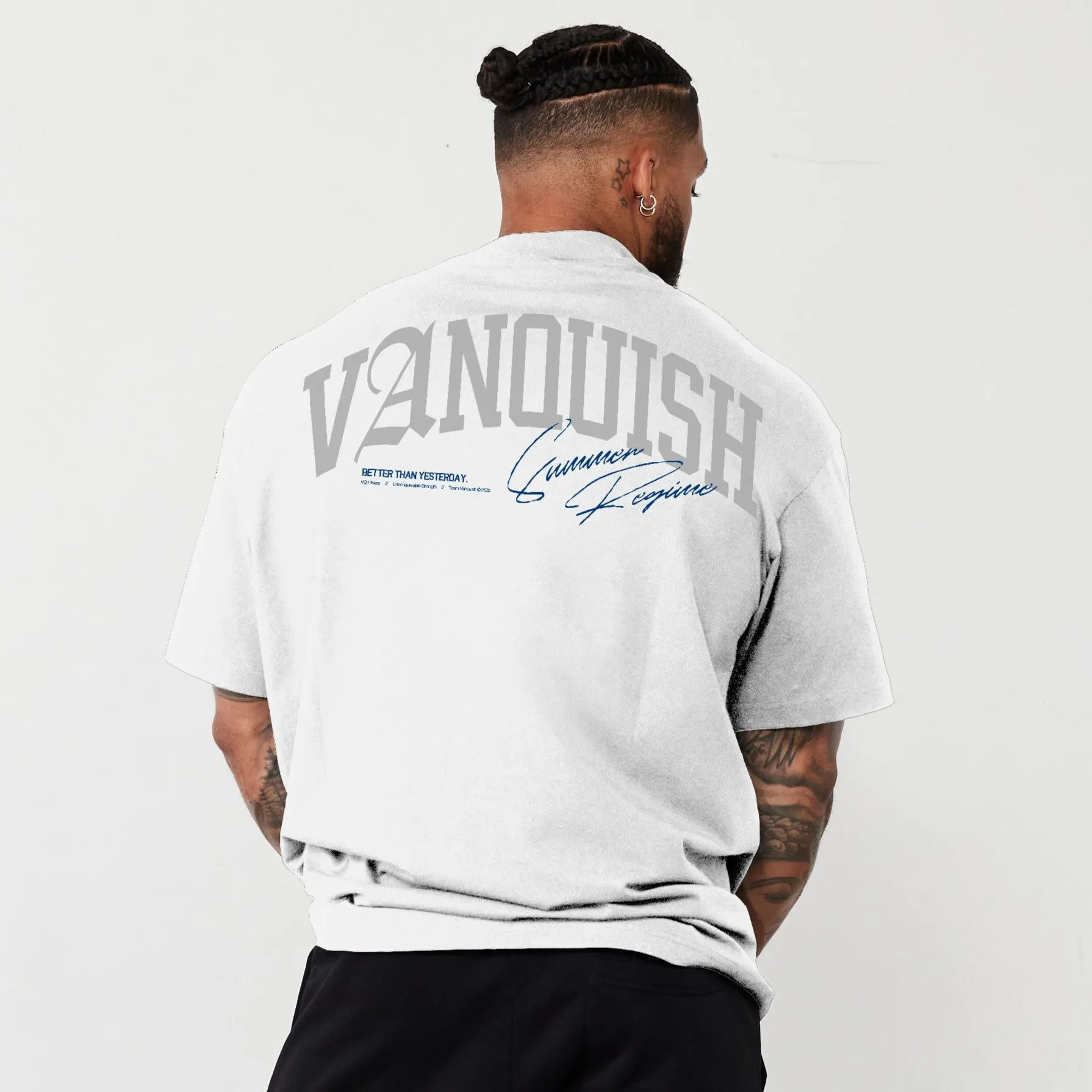 Vanquish Revolve Summer Regime White Oversized T Shirt Minimal Outfit Sustainable Material Blend