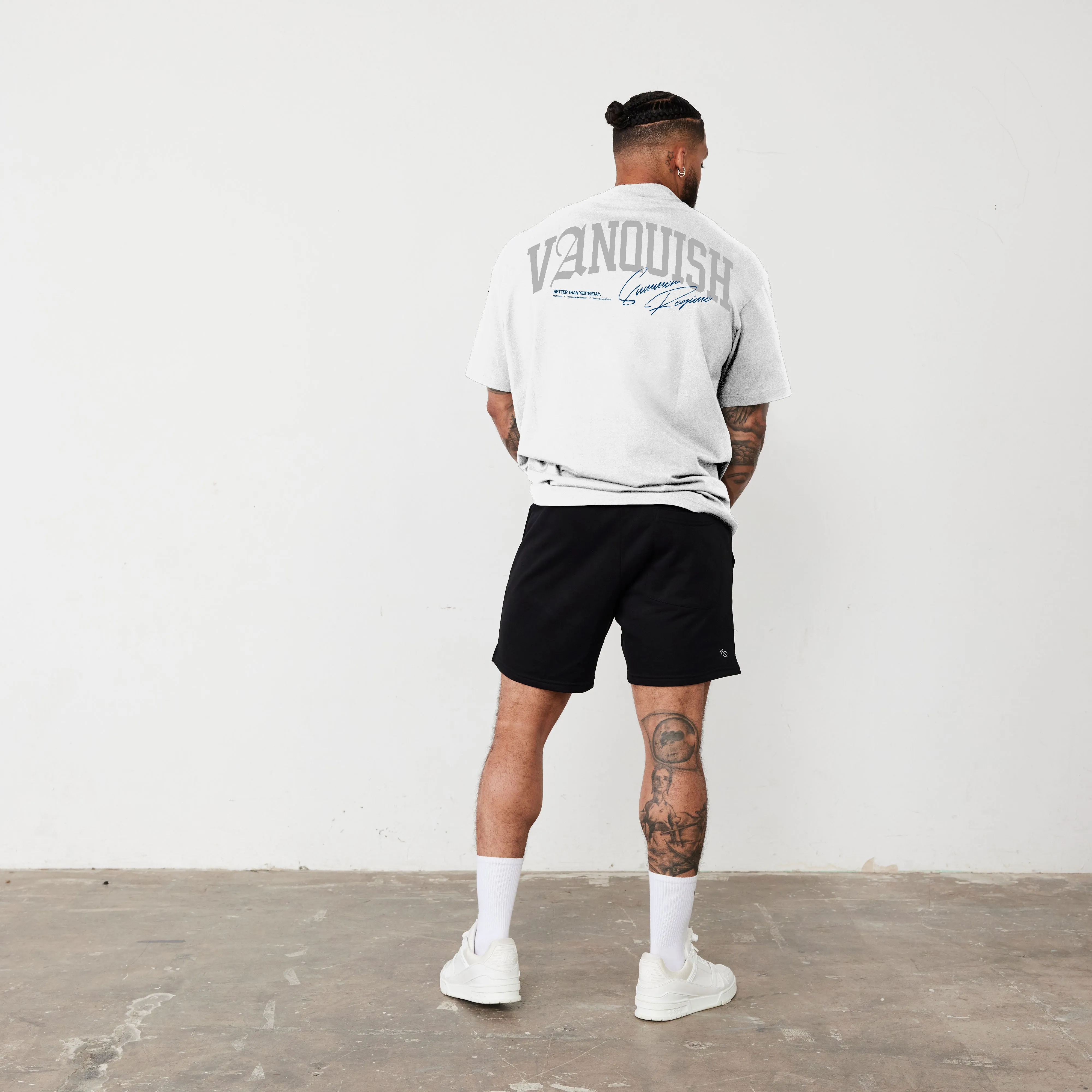 Vanquish Revolve Summer Regime White Oversized T Shirt Anti microbial coating