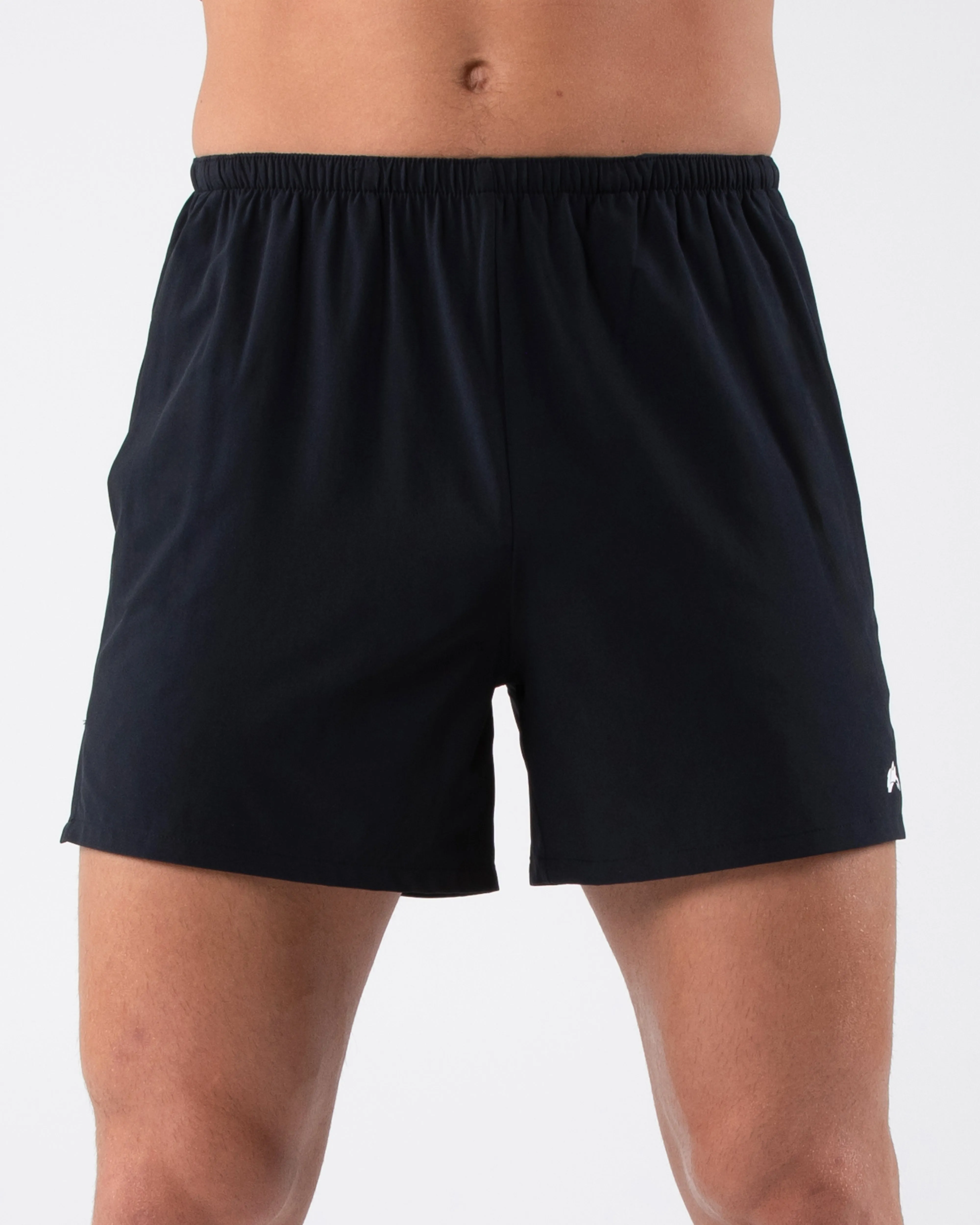 Versatile Layering Unisex Design Dynamic Short - Black