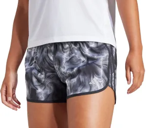 adidas 3 Inch Marathon 20 Womens Running Shorts - Grey Double Layered Hem Cool Breeze